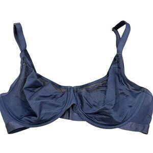 Soma Unbelievable Lift Bra 34DD Navy Blue Nylon/Spandex